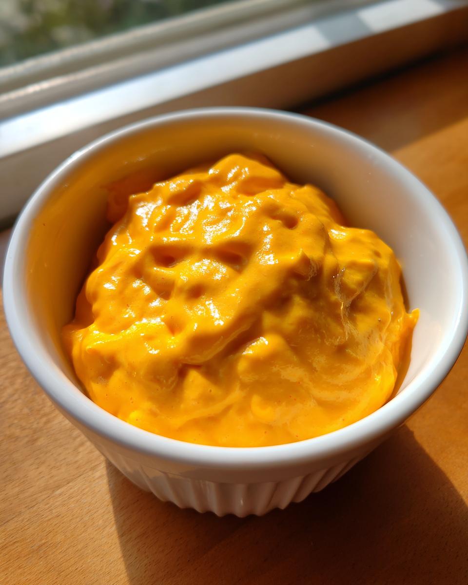 Close-up of thick, bright orange beer cheese dip served in a small white fluted bowl.